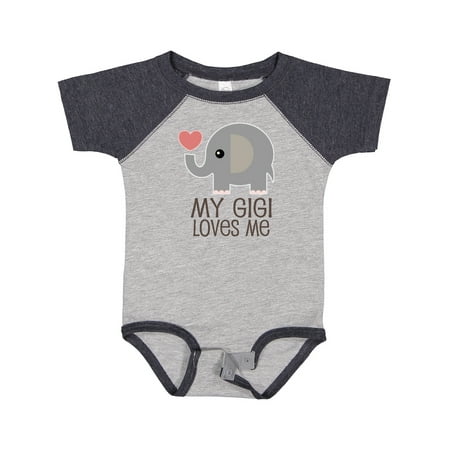 

Inktastic My Gigi Loves Me Grandchild Gift Baby Boy or Baby Girl Bodysuit