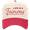 Natural/Red, variant on Men's Embroidered Golf Otto Cap 5 Panel Mid Profile Baseball Cap - Life Is A Fairway, Khaki/Black