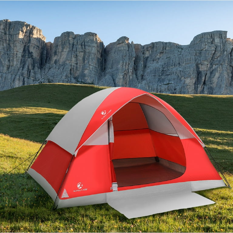 Alpha Camper Hiking 2-Person Lightweight Dome Tent with
