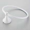 thumbnail image 1 of Towel racks holders towel holder wc bathroom bath towel hanger round white ring wall mount brass holders hand towel, 1 of 4
