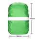 thumbnail image 2 of Mochila ajustable impermeable a prueba de polvo reflectante cubierta de lluvia de polvo (verde), 2 of 3