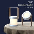 thumbnail image 4 of Lámpara de linterna LED recargable, luz portátil multifuncional regulable de 2000 mAh, lámpara de noche para dormitorio, oficina, Camping, 4 of 5