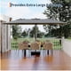 thumbnail image 5 of Qinaqin 15FT Patio Umbrella con Base cm de Profundidadouble-Sided Rectangular Outdoor Ideal para Backyard Garden Profundidadck Swimming Pool Gris, 5 of 5