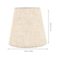 thumbnail image 6 of HONMEET 2-Pack Small Linen Drum Lamp Shades, Handwoven Vintage Fabric Covers for Home Decor, and Stylish Lighting Accessory, 6 of 8