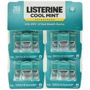 Cool Mint Listerine Pocketpacks 288 Breath Strps (PACK 0F 2)