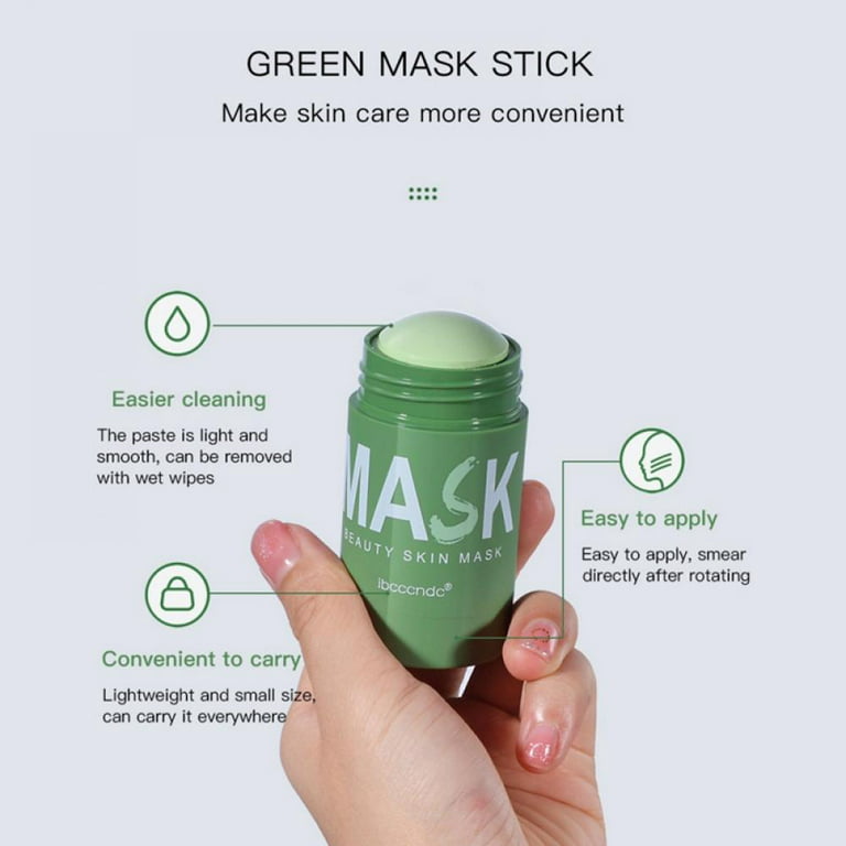 Green Tea Mask Stick, Deep Cleansing Smearing Clay Mask, Removing Blackhead  Balancing Oil And Water, Moisturizing Nourishing Skin, 40g 