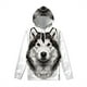 thumbnail image 3 of Sudadera con capucha con estampado 3D de perros y mascotas coloridas para hombres y niños, jersey con gráficos de animales de husky siberiano, ropa de calle, sudaderas casuales, 3 of 5