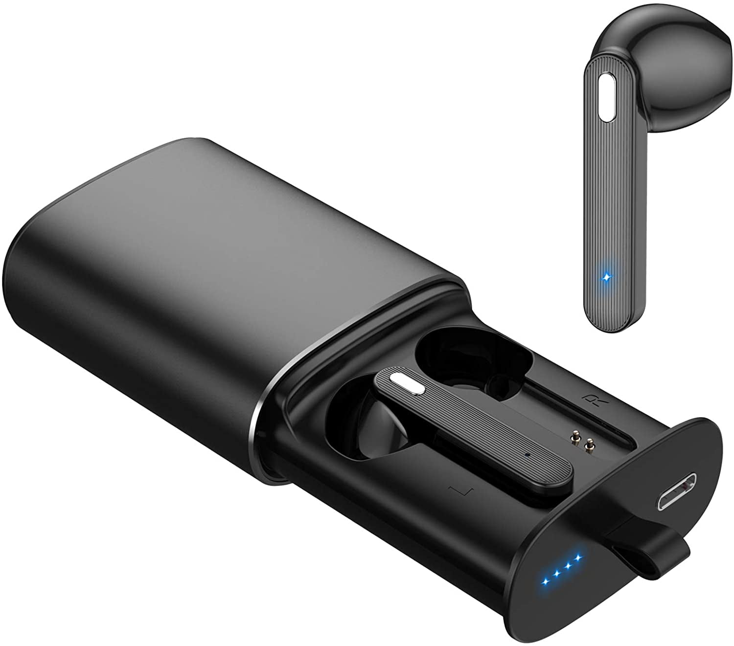 Kingstar Bluetooth 5.0 Earbuds True Wireless Hi-Fi Stereo Auto Pairing Headphones with Charging Case Kingstar Bluetooth 5.0 Earbuds True Wireless Hi-Fi Stereo Auto Pairing Headphones with Charging Case