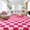 Pink and Rose Plaid, variant on odorsTT Soft Modern Indoor Large Shaggy Rug, For Bedroom Living Room Dinning Room Dorm, Home Decoration, Non-Slip Plush Fluffy Area Rugs, Comfy Accent Floor Carpet ,Room Decor,Rectangle