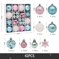 thumbnail image 1 of 42Pcs Mixed Christmas Balls Baubles Xmas Tree Ornament Christmas Home Decoration, 1 of 4