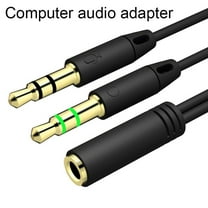 Deyuer Headphone Splitter Earphone Adapter Audio 3.5mm Female to 2 Male Jack Aux Cable