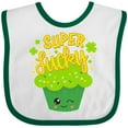 thumbnail image 3 of Inktastic Super Lucky Cupcake for St. Patricks Day Boys or Girls Baby Bib, 3 of 4
