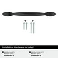 thumbnail image 3 of Amerock Intertwine 5-1/16 inch Center-to-Center Matte Black Cabinet or Furniture Pull, 10 Pack, 3 of 4