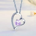 thumbnail image 5 of Tianhao 14K White Gold Plated Forever Lover Heart Pendant Necklace For Women, 5 of 7
