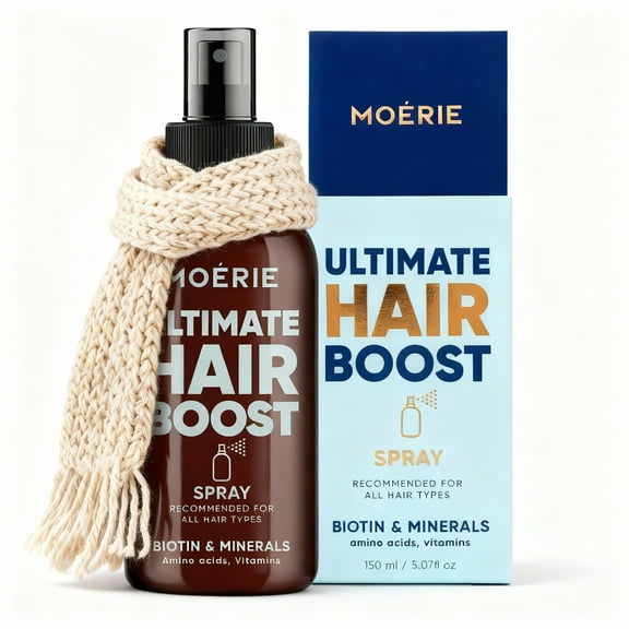 Moerie Lightweight Hair Spray – Strengthening, Nourishing Formula with Biotin, Vitamins & Amino Acids – Fresh Scent – 5.07 fl oz