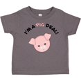 thumbnail image 3 of Inktastic I'm a Pig Deal Cute Pig Pun Boys or Girls Toddler T-Shirt, 3 of 5