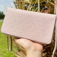 thumbnail image 2 of Michael Kors Women's Jet Set Large Flat Phone Wristlet, Dark Powder Blush Pink, 2 of 6