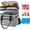 grey, variant on Large Expandable Insulated Lunch Bag for Men, 23L Double Deck Cooler with 4 Ice Packs & 2 Storage Bags