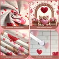 thumbnail image 4 of Red Theme Valentine's Banner Heart Shape Love Display Rose Decor Romantic Heart Backdrop for Valentine's Party Romantic Date Anniversary Celebration, 4 of 9
