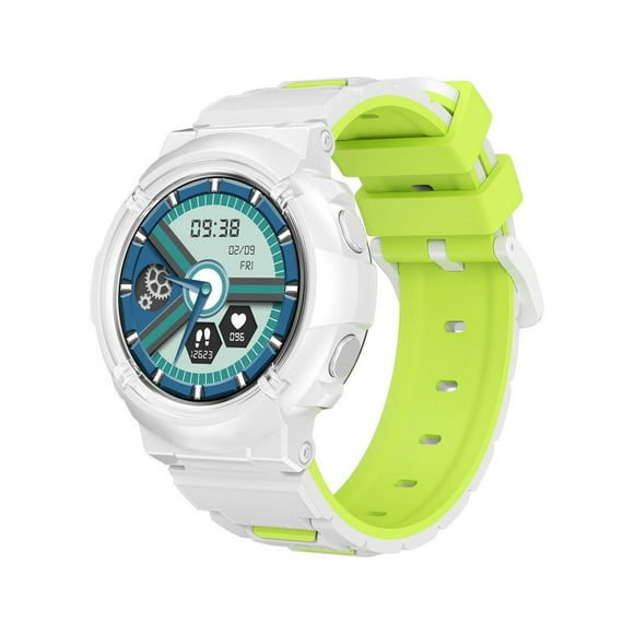 HT19 Smart Watch for Kids 1.28 Inch Ips Full Touchscreen Ip68 Waterproof Fitness Watches White