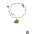 thumbnail image 2 of Delight Jewelry Silvertone Extra Large Softball and Glove Silver-tone Paw Infinity Link Chain Bracelet, 6"+2" Extender, 2 of 3