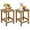 Brown, variant on Gymax 2PCS 14'' Patio Adirondack Side Table HDPE Square Weather Resistant Garden Brown
