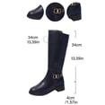 thumbnail image 4 of FRSASU Women's Over the Knee Boots with Non Slip Sole High Heel Thigh High Boots for Party Evening and Special Blue, 4 of 9