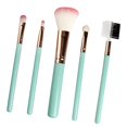 thumbnail image 4 of de Brochas de Maquilje de Cosméticos Profesionales de 5 Piezas para Crema de Rubor de de Polvos - cro Verde cro Macarena Pinceles de maquillaje para principiantes, 4 of 7