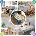 thumbnail image 4 of Boho Bohemia Flower Rectangle Tablecloth 60"x120",Waterproof Polyester Rectangle Table Cloth, Wipeable Spillproof Polyester Tablecloth for Dining, Camping, Indoor and Outdoor, 4 of 6