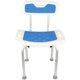 thumbnail image 2 of Asiento de ducha con respaldo Bath aid, taburete de baño ergonómico, regulable en altura esquí esquí Gafas de esquí, 2 of 5