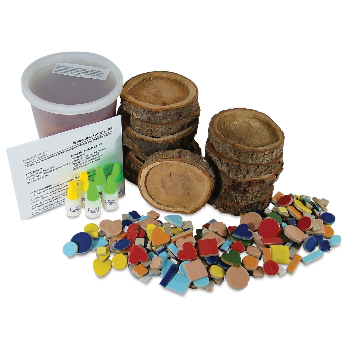 Woodland Mosaic Coaster Kit Pkg Of 12 Walmart Com