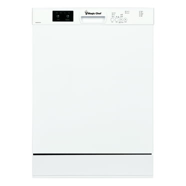Magic Chef Tall Tub Dishwasher with Front Control White 24 Inch 53 dBA