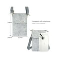 thumbnail image 3 of Gustave Small Crossbody Bag Cell Phone Purse Wallet Canvas Messenger Shoulder Handbag Lightweight Travel Pouch for Women with Adjustable Strap "Gray", 3 of 8
