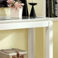 thumbnail image 3 of Kingfisher Lane Engineered Wood/Tempered Glass Console Table in Glossy White, 3 of 6