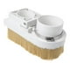 thumbnail image 3 of Reemplazo Del Limpiador De La Cubierta De La Zapata Antipolvo Del Husillo Para La Fresadora De Grabado De Enrutador CNC, Blanco + Beige (75 Mm, 80 Mm, Husillo de 80 mm Macarena Bota de zapato de polvo CNC, 3 of 8