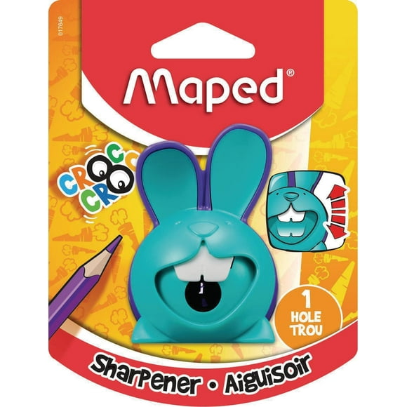 Taille-crayon Croc Croc Innovation de Maped - Bleu 1 trou - Bleu