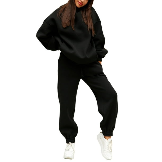 Lumento Sweatsuit Set for Women 2 Piece Sweatshirt & Sweatpants Hoodie ...