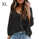 thumbnail image 2 of Camisa de mujer Jumpingount blusa de encaje cuello en V Negro XL, 2 of 6