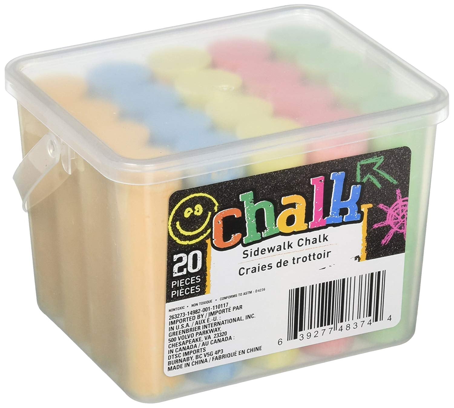 Photo 1 of Chalk Jumbo Sidewalk Chalk 20 Count- 5 colors