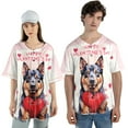 thumbnail image 4 of Happy Valentine's Day Australian Cattle Dog Brings Love Heart All Over Print 3D Baseball Shirt Heeler Lover Gifts Softball Sport - 02028, 4 of 6