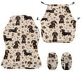 thumbnail image 2 of Xoenoiee Dachshund Paw Heart Pattern Gaming Chair Covers Slipcovers with Armrest Covers, Stretch Game Computer Office Desk Chair Cover Protector, Soft Fabric Rotating Armchair Covers, Without Chair, 2 of 7