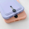 thumbnail image 5 of Push Up Card Holder Bright Color & Solid Color TPU Case Compatible with iPhone Case(Navy Blue,iPhone 15 Pro), 5 of 8