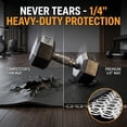 thumbnail image 2 of Treadmill Mat 30x60 to 36x74 in Foldable Non-Slip PVC Exercise Mat, Shock Absorbing Floor Protector for Walking Pad, Home Gym, Carpet & Hardwood Floors, 2 of 7