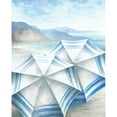 thumbnail image 3 of Dogwood Portfolio 15x18 Black Modern Framed Museum Art Print Titled - Coastal Umbrellas, 3 of 5