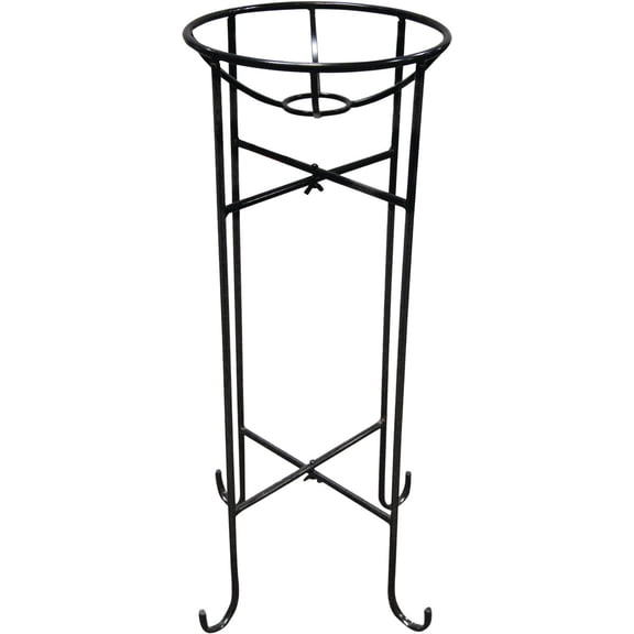 Alpine Corporation 24" Tall Indoor/Outdoor Metal Gazing Globe Display Stand, Black — Residential Use, Standard Application