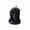 D001- Black, variant on Creepy Halloween Decorations, Deep Red Hooded Skull Scented Candle, 3X2.5 Inch Detailed Skull Candle, Spooky Horror Decor Halloween Candle, Solid Candle Wax Construction Ideal for