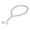 thumbnail image 6 of Muslim Prayer Beads Bright Colors Eye Catching Fine Texture Comfortable Grip Tasbih Prayer Beads Muslim Rosary 33 Grain Laser Laser Mosque Rosary Lake Blue (Lake Blue), 6 of 9