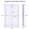 thumbnail image 4 of Estuche de Soporte de Tarjetas Magnético de 12 Piezas para Tarjetas Comerciales - Soporte de Tarjetas de Béisbol con Carga Superior Magnética de 35 Puntos con Protectores Tarjetas, 4 of 6