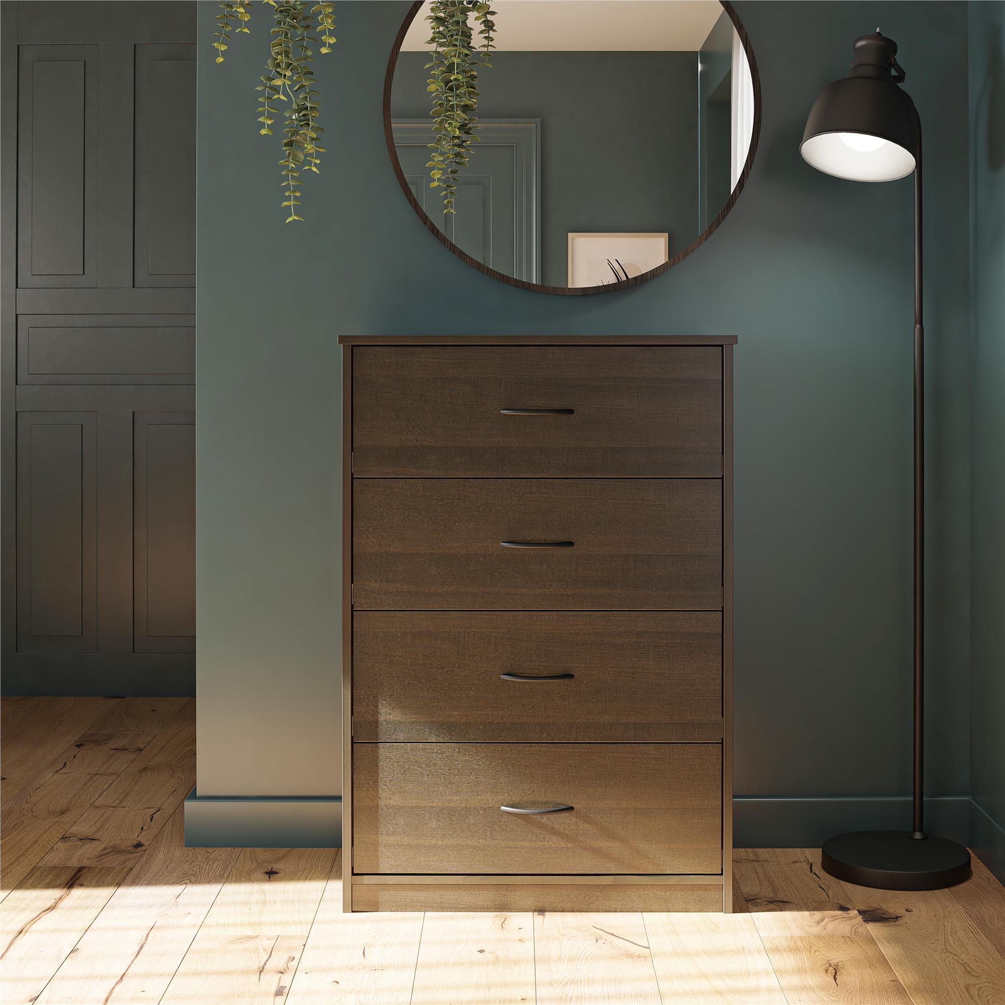 Mainstays Classic 4 Drawer Dresser, Espresso - Walmart.com