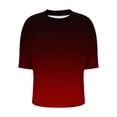 thumbnail image 6 of Womens Summer Tops Sevevn Women's Fashion Casual Short Sleeve Solid Pocket Ladies Round Neck Blouse, 6 of 7